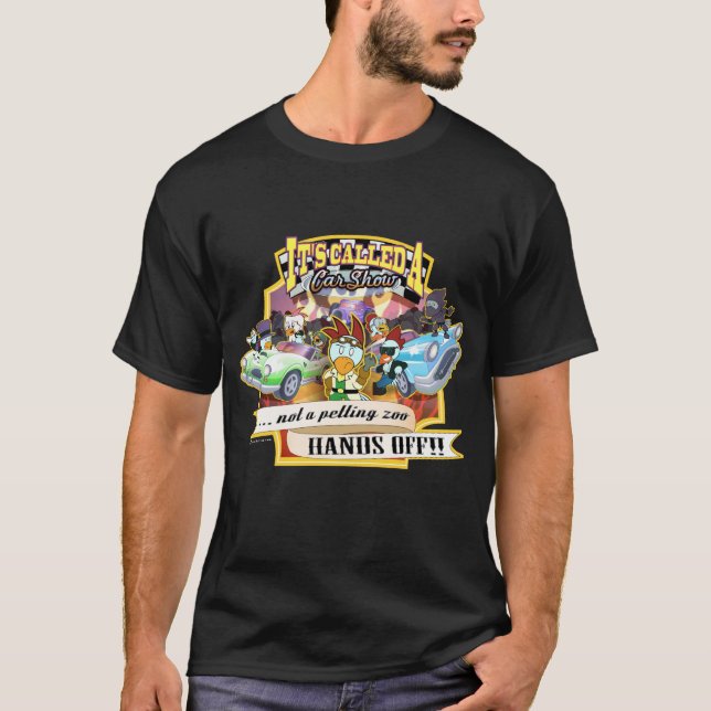 Car Show - Chimney Chickens Men's Tee (Front)