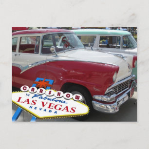 Car Show In Fabulous Las Vegas Postcard