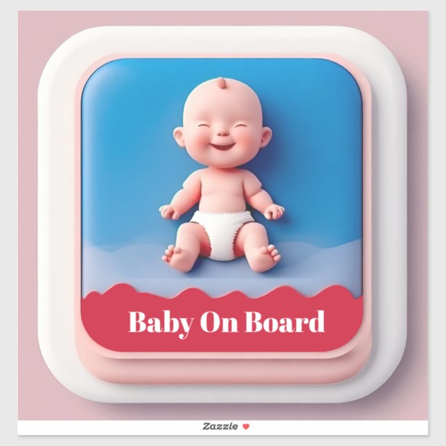 Car Sign Baby on Board (Sheet)