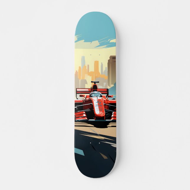 Car Skater Formula 1 On The Road Skateboard (Front)