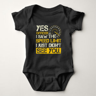 Car Speed lover Mechanics Racer Funny Dragster Baby Bodysuit