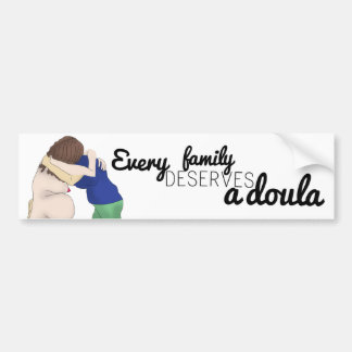 Car sticker - every family deserves a doula