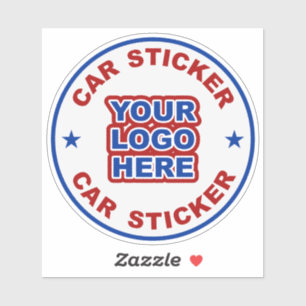 Car sticker template. Customise your sticker.