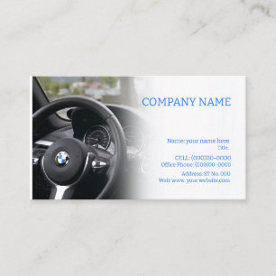 car template business card