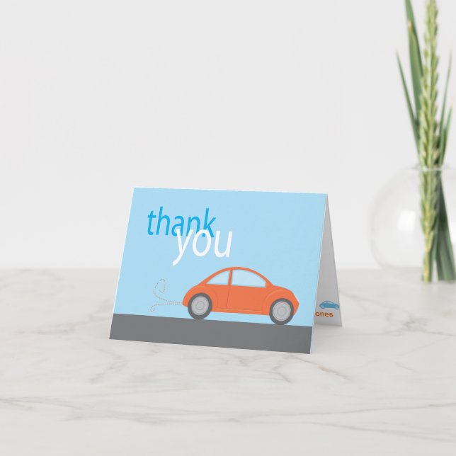 car thank you card (Front)