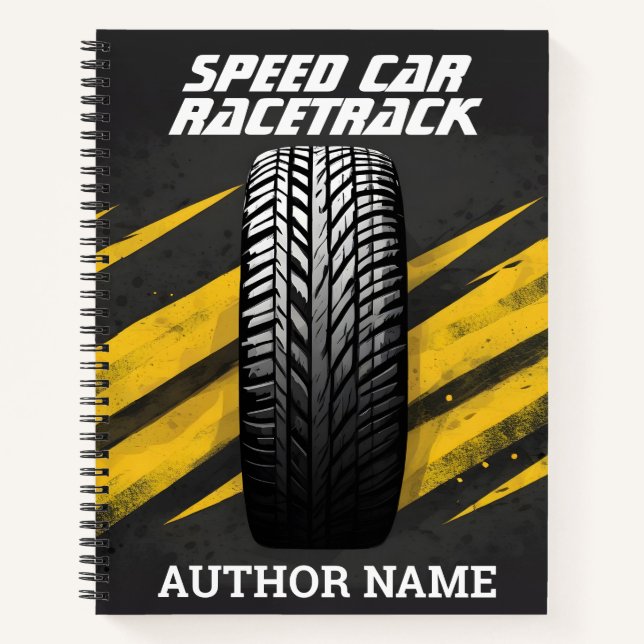 Car Tire Road Book Cover Inspiration Notebook (Front)