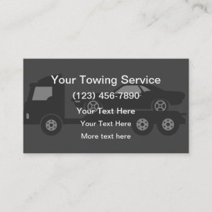 Car Towing Flatbed Service Business Card