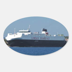 Car Transporter Galicia Oval Sticker