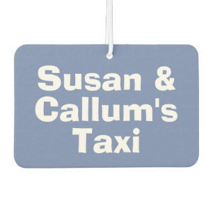 Car Used as Family Taxi with Message Air Freshener