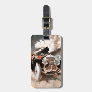 Car vs Train by William Harnden Foster Luggage Tag
