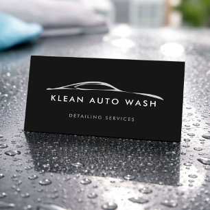 Car Wash and Detailing Service Business Card
