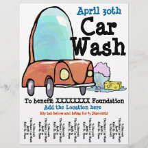 Car Wash Announcement Promotional flyer