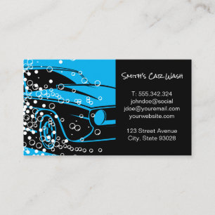 Car Wash   Auto Car Detailing   Cleaning Service B Business Card