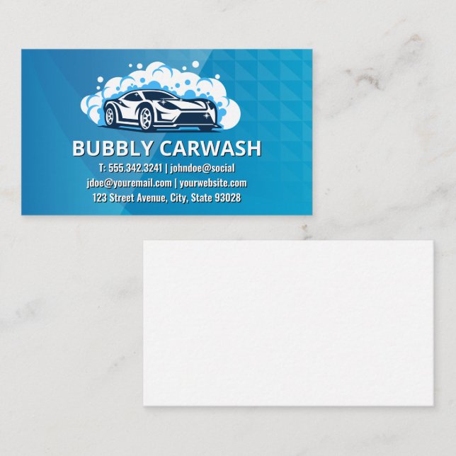 Car wash | Auto Cleaner Business Card (Front/Back)
