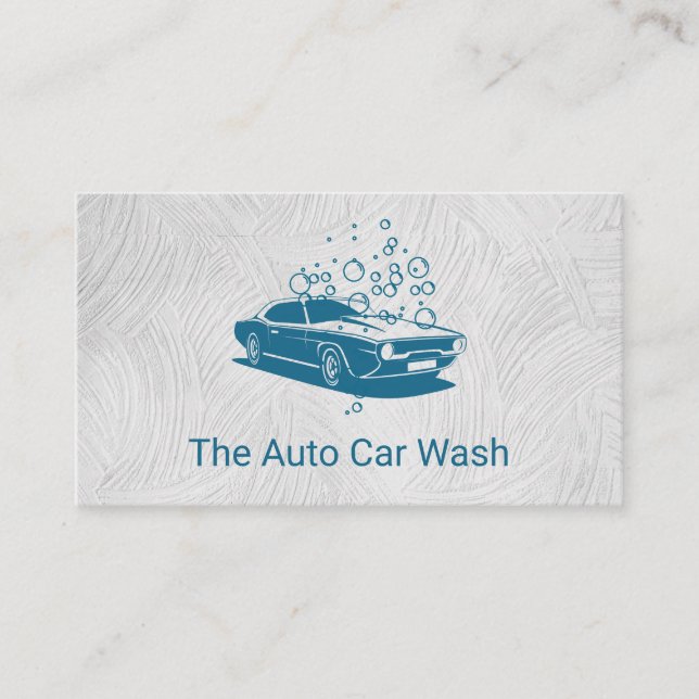Car Wash | Auto Cleaning Business Card (Front)