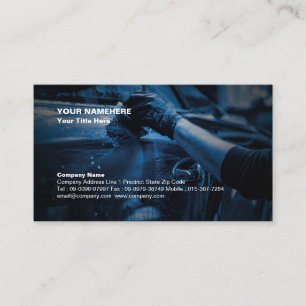 Car Wash Auto Detailing Business Card