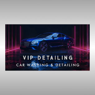 Car Wash & Auto Detailing Business Card