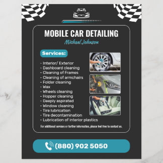 Car Wash Auto Detailing Flyer