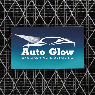 Car Wash Auto Detailing Mobile Automotive Cleaning Business Card