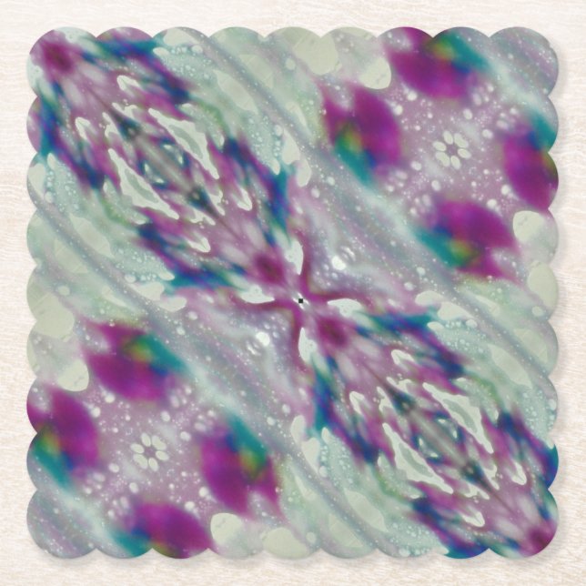 Car Wash Colours Paper Coaster (Front)
