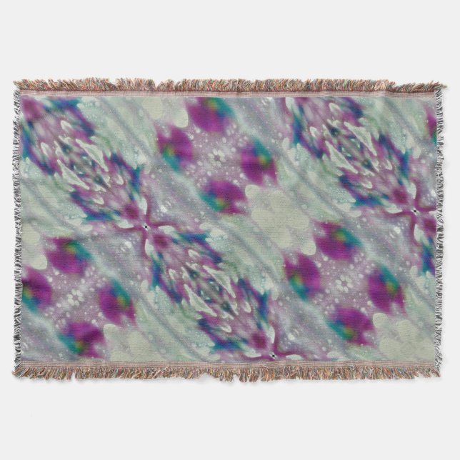 Car Wash Colours Throw Blanket (Front)