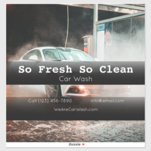Car Wash company vehicle adverting business
