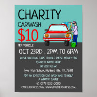 Car Wash Design, Charity Car Wash Event Advert