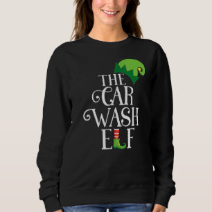 Car Wash Elf Matching Family Group Christmas Party Sweatshirt