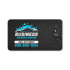 Car Wash Mobile Detailing Water Drop Black Blue