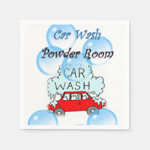 Car Wash Powder Room Paper Napkins
