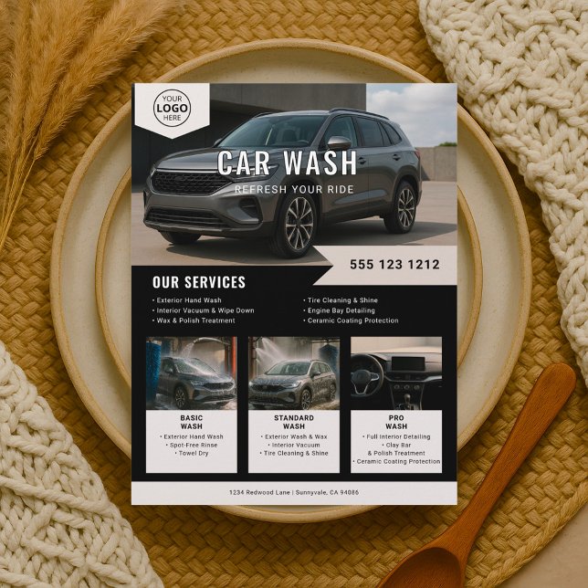 Car Wash Rental Business Flyer (Creator Uploaded)