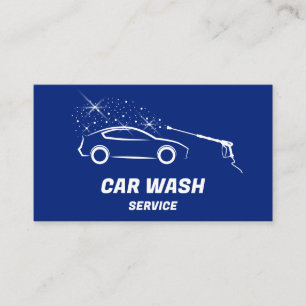 Car Wash Service Pressure Washing Auto Detailing Business Card