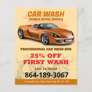 Car Wash Services Custom Flyer