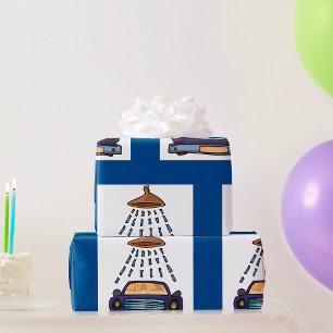 Car Wash Sign Wrapping Paper