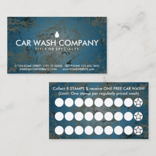 car wash stamp card