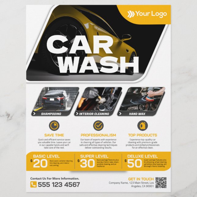 Car wash - (Template) Flyer (Front)