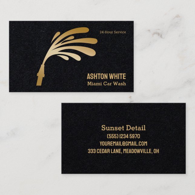 Car Washing Business Card (Front/Back)