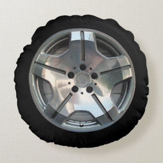 Car Wheel Throw Pillow