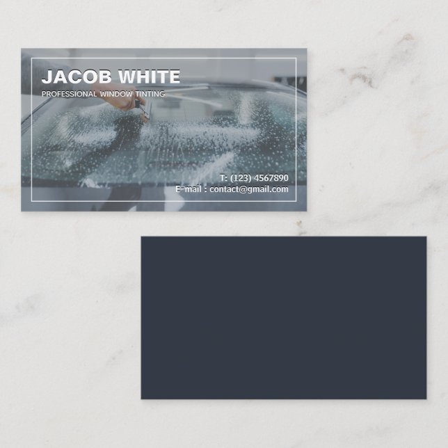 Car Window Tint Business Card (Front/Back)