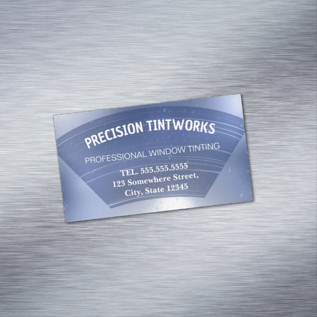 Car Window Tinting Magnetic Business Card (In Situ)