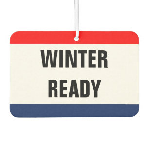 Car Winter Ready Promo Signage Customisable Air Freshener