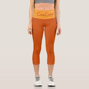 "CARA-CARA" PERSONALIZE HIGH-WAIST CAPRI LEGGINGS