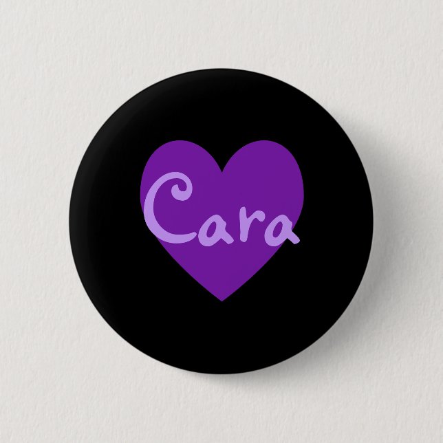 Cara in Purple 6 Cm Round Badge (Front)
