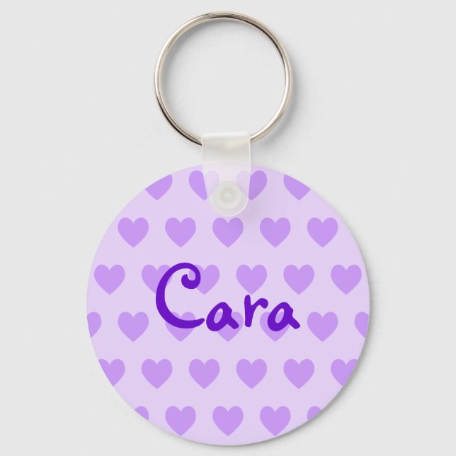 Cara in Purple Key Ring (Front)