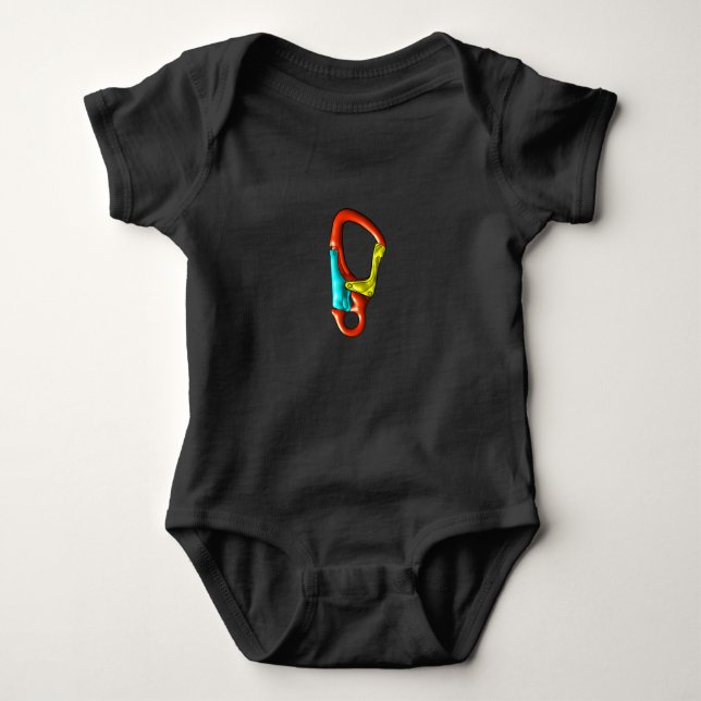 Carabiner Baby Bodysuit (Front)