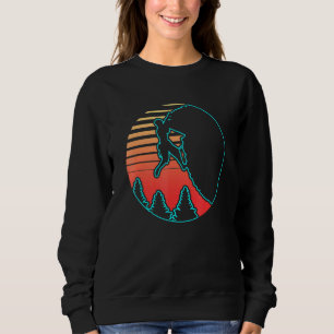 Carabiner Felskletterer Klettern Bouldern Wanderer Sweatshirt
