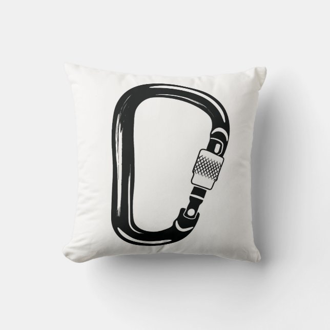 Carabiner Mountain Climbing Bouldering Outdoors Cushion (Front)