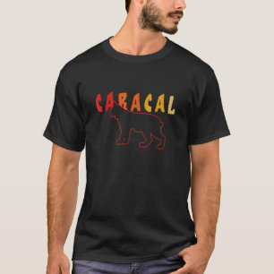 Caracal Animal Caracal Cat Lynx Wild Cat Shadow T-Shirt