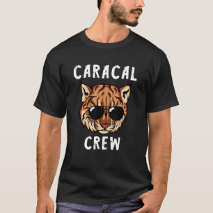 Caracal Cat Crew Team Goals Caracal  Lynx Wild Cat T-Shirt