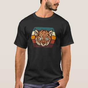 Caracal Cat Retro Vintage Wild Cat Lynx Brown Coa T-Shirt